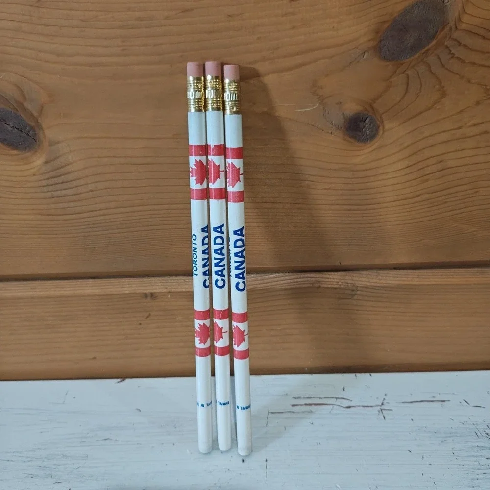 Lot of 3 Vintage Toronto Canada‎ Maple Leaf Pencil